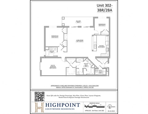 the floor plan of unit 33a